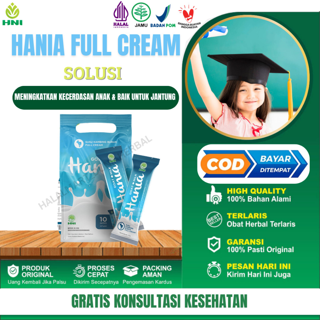 

HANIA SUSU KAMBING FULL CREAM Solusi Atasi Keluhan Semua Alergi Aman Untuk Penderita Diabetes