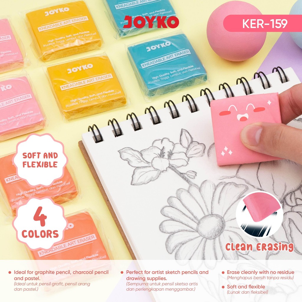 

JOYKO Kneadable Art Eraser Penghapus KER-159