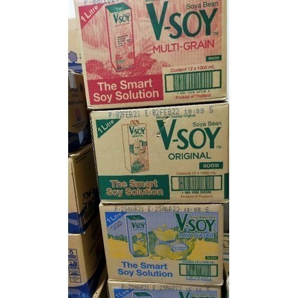 

susu Vsoy per dus multigrain/original/low fat/khusus gosend