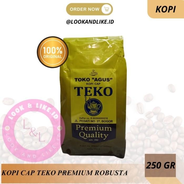 

[Promo] Premium Robusta Kopi Cap Teko Toko Agus 250gr Coffee Hitam Bubuk - PREMIUM ROBUSTA