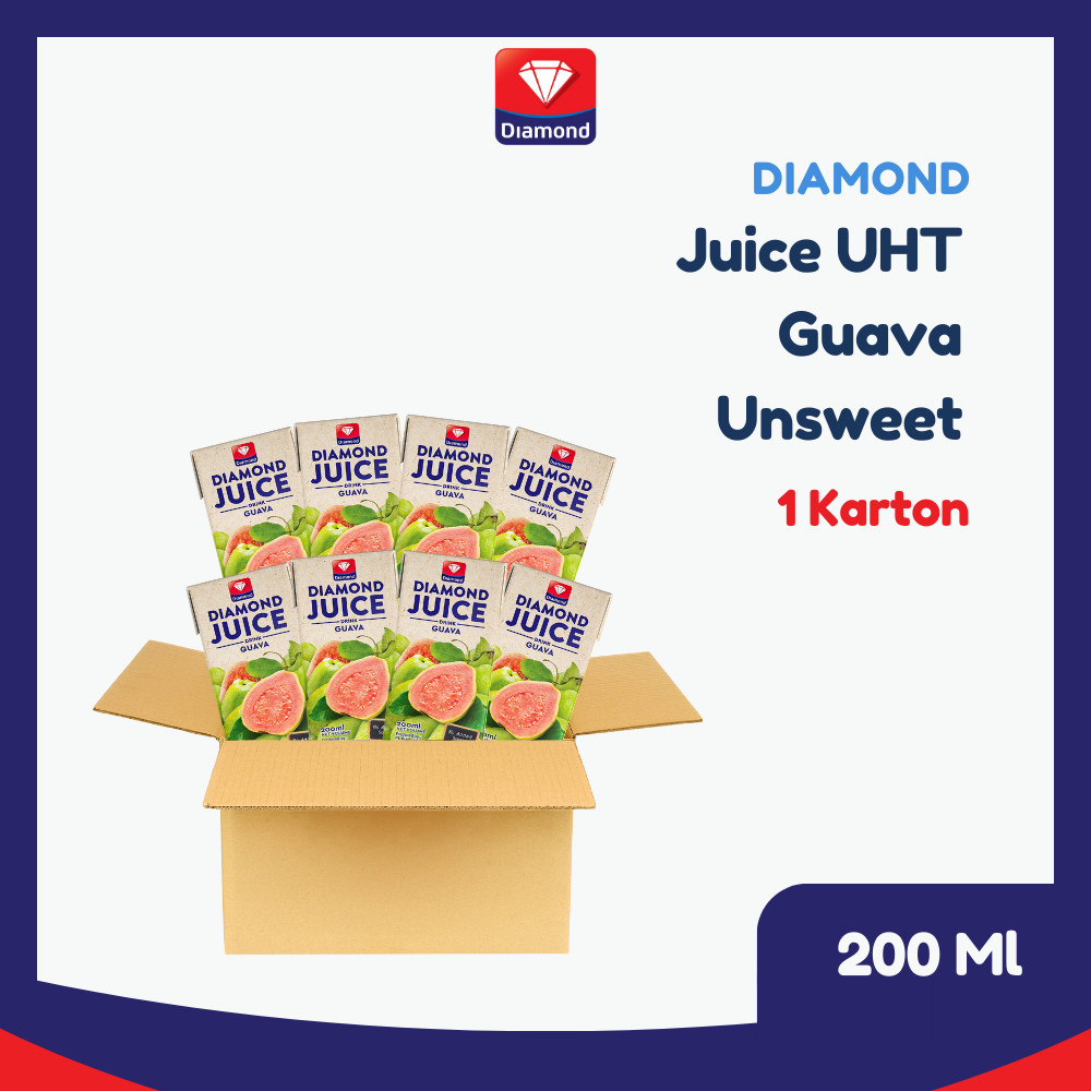 

Diamond Juice UHT Guava Unsweet 200 Ml 1 Karton