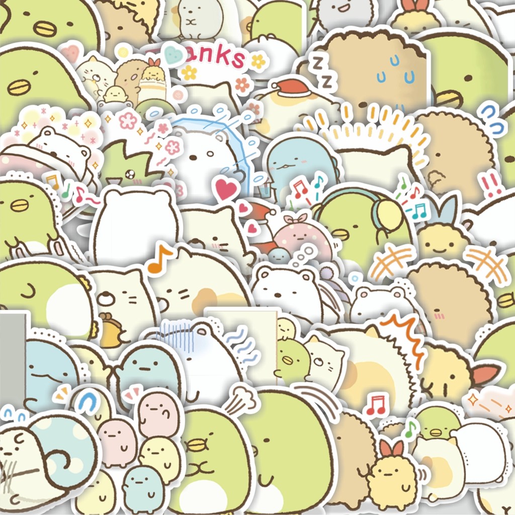 

Stiker Cutting Pack Stiker Line Gurashi Myriad of Feelings Isi 100Pcs Series Aesthetic Lucu Keren Untuk Koper Bahan Vynil