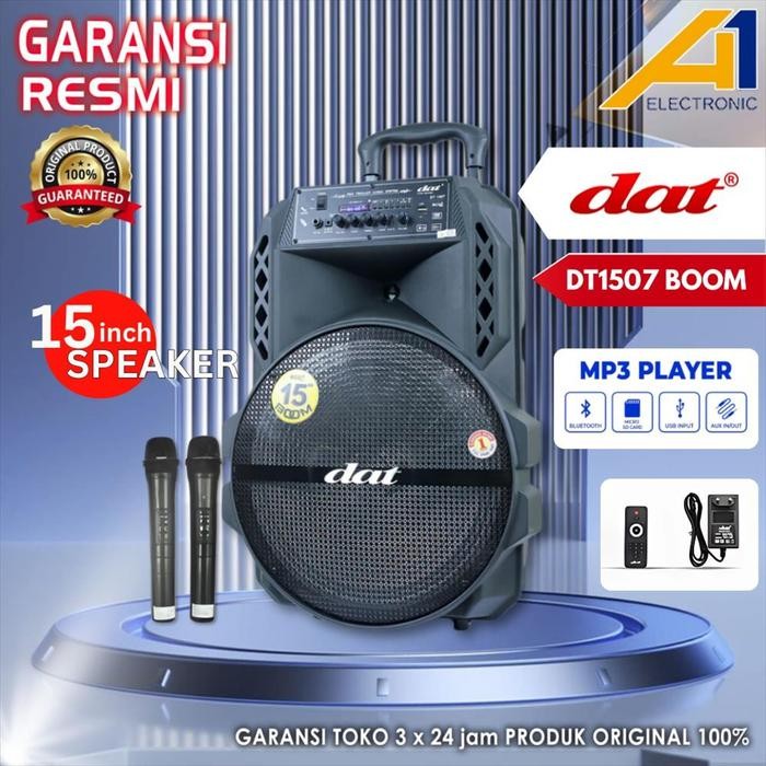 PROMO  Exclusive Aji Mashel X A1 Electronic DAT Speaker Portable DT1507 Boom | Speaker Trolley Aktif