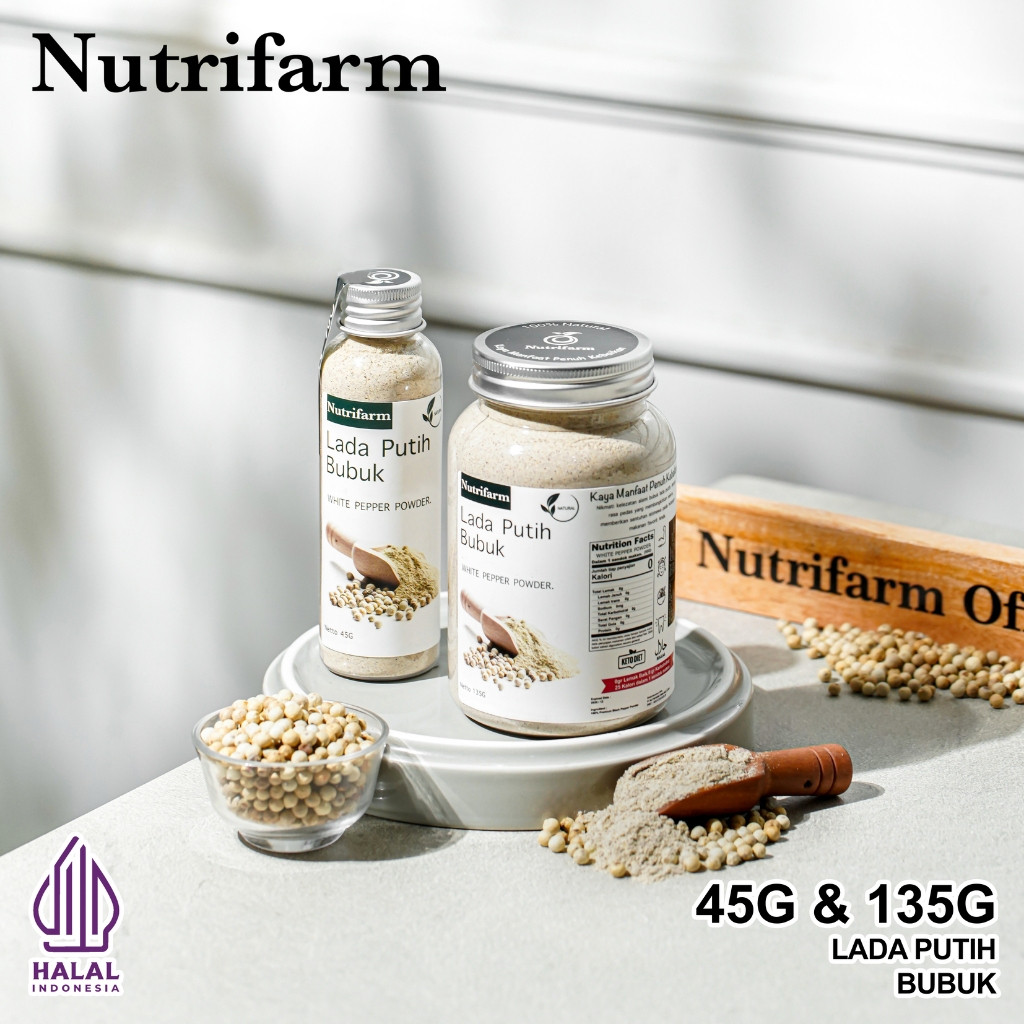 

Nutrifarm Lada Putih Bubuk 45gr 135gr