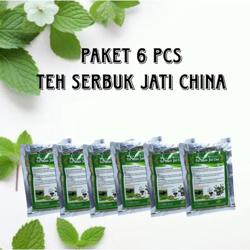 

Paket 6 Pcs Teh Serbuk daun Cina Teh Herbal Hijau Kesehatan Teh Pelangsing Penurun Berat Badan Pelancar BAB