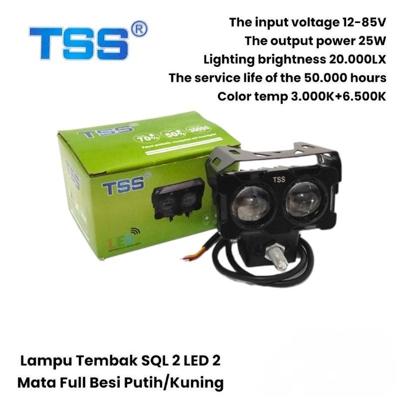 Cod Lampu Tembak Sorot TSS AC DC LED Laser SQL 2 Mata D2 D3 High Low 1023 12 Volt Universal Ujmsport