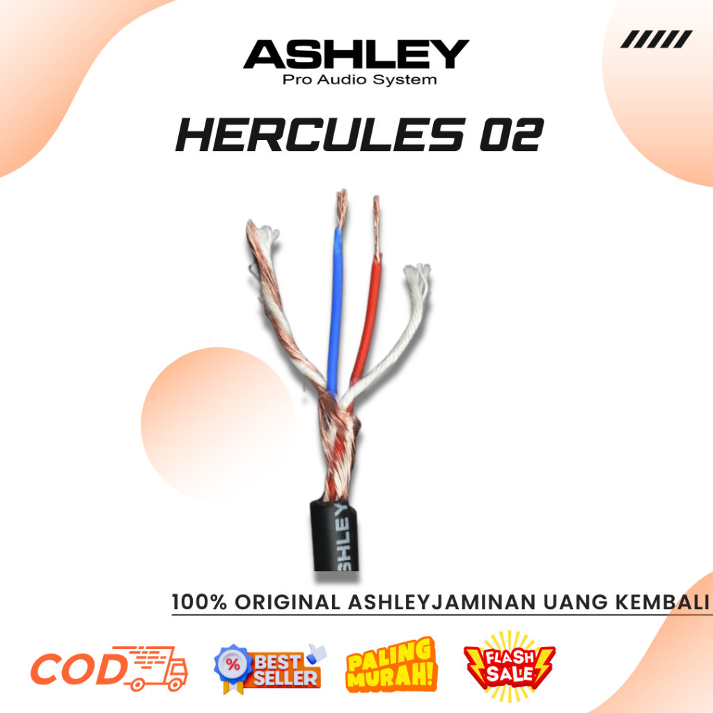 Kabel Mic Ashley Hercules 02 Kabel Isi 3 Panjang 100 Meter Full Tembaga