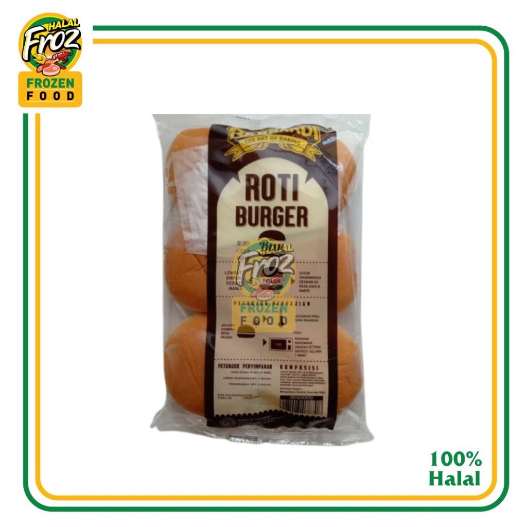 

Roti Burger Polos Bernardi 6 Pcs HFPRS