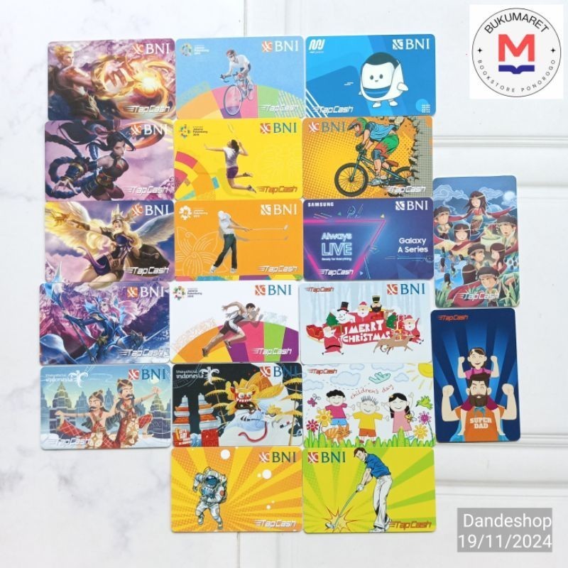 BNI TAPCASH Limited Edition Comic e-money Mobile Legends Asian Games Budaya Hari Nasional