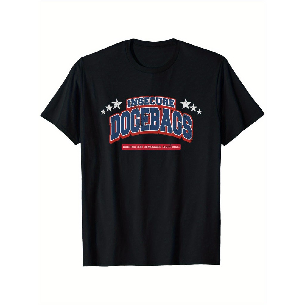 Kaos Pria Lucu Satir Politik Anti Trump Doge Baju Distro Katun Lengan Pendek