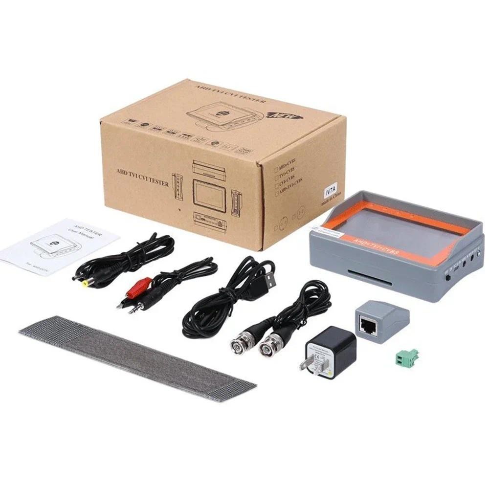 PEGATAH 8MP 5 Inch CCTV Camera Tester Wrist Strap Portable AHD TVI CVI Cctv Analog Video Monitor Sup