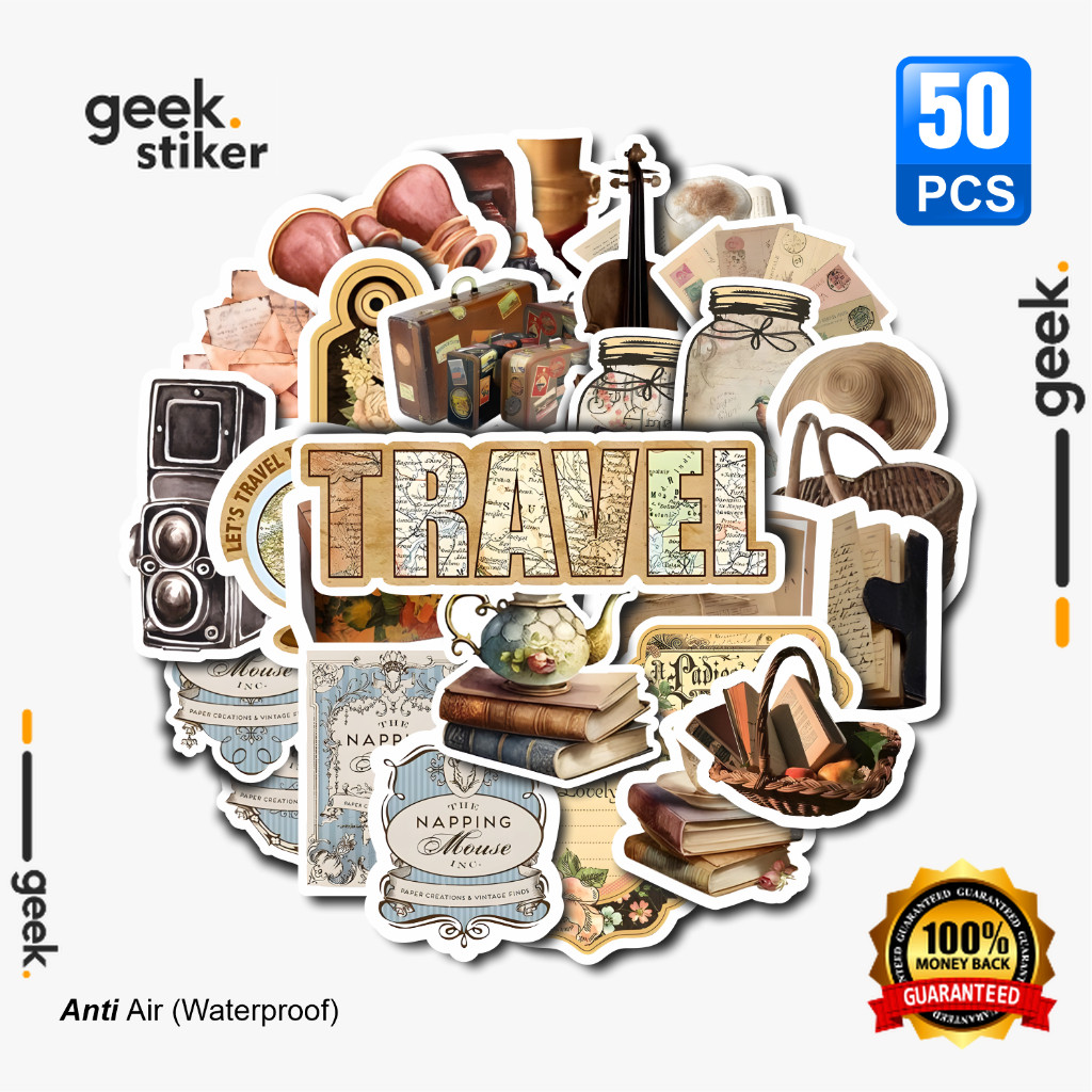 

Stiker Aesthetic Journal | Stiker Paper Vinyl Waterproof | Stiker Buku Laptop Koper HP Dekorasi