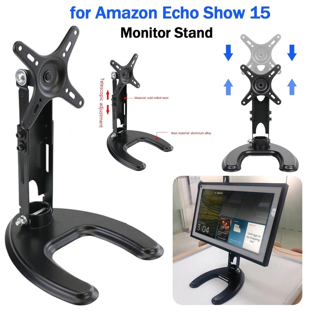 Portable Monitor Stand Universal Rotating Desktop Monitor Display Base for Amazon Echo Show 15 Table