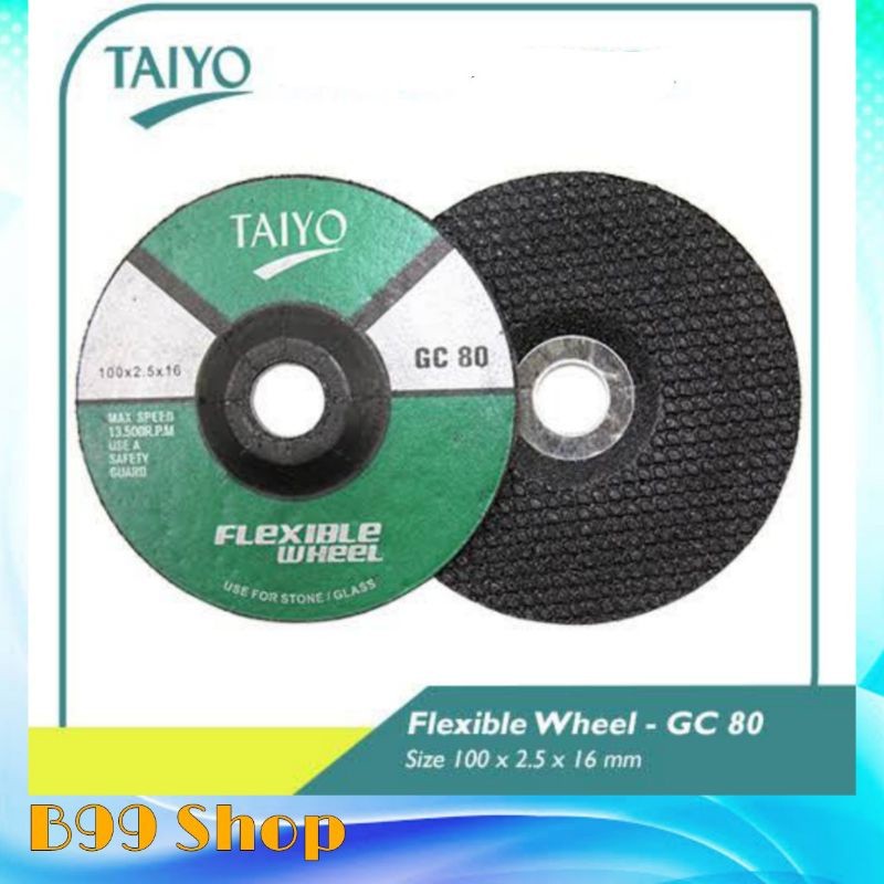 Batu Gerinda Flexible Taiyo Poles Kaca / Granit / Keramik