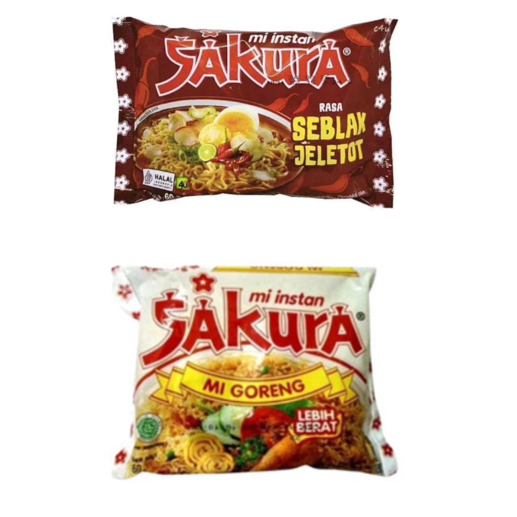 

#INDOFOOD MIE INSTAN SAKURA 60gr #Grosir