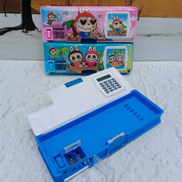 

kotak pensil ada kalkulator/pencil case KALKULATOR/TEMPAT PENSIL MAGNET KALKULATOR