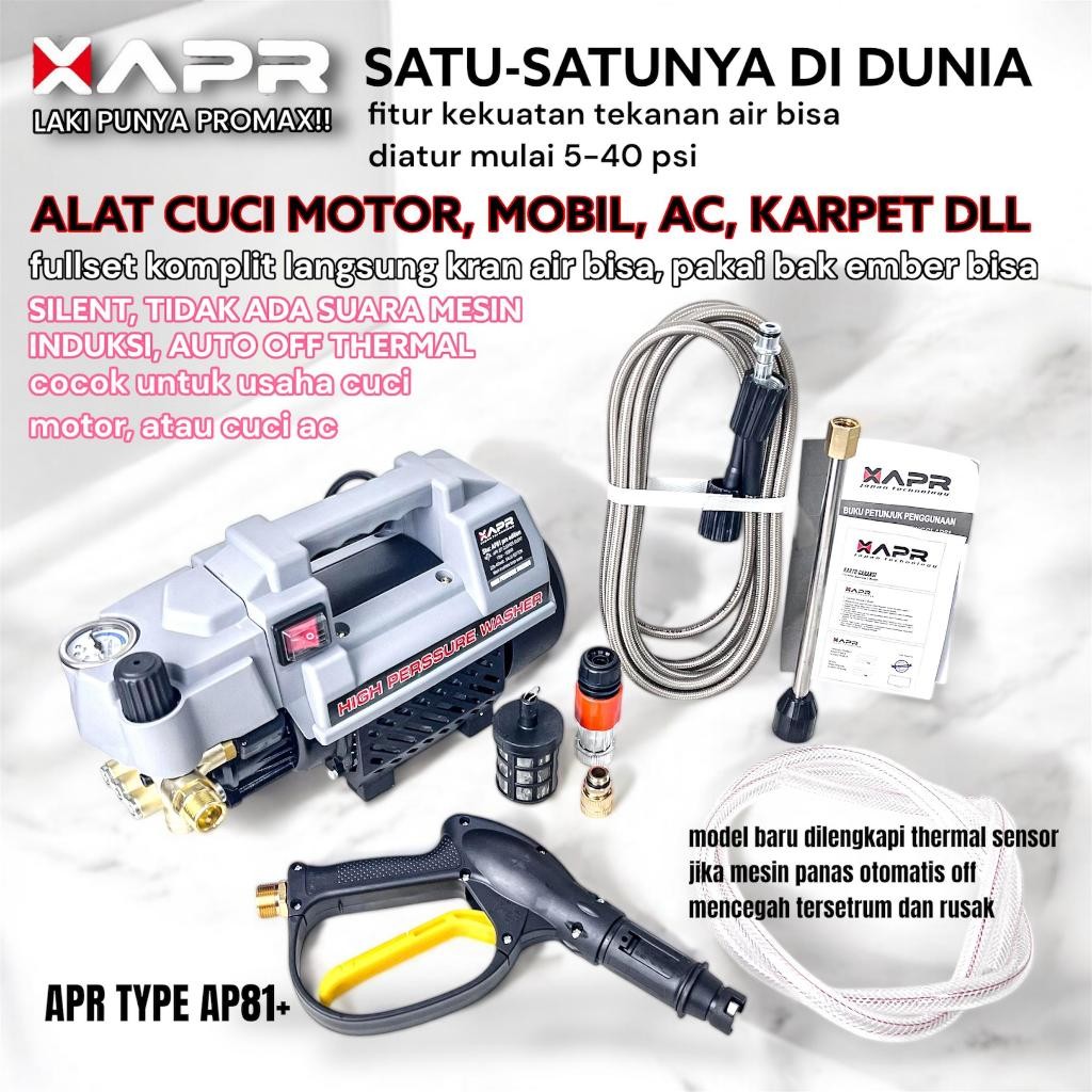 APR JAPAN AP81 Jet cleaner Steam Mesin Cuci Mobil Motor taman Bergaransi ResmiMurah