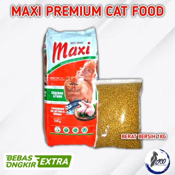 MAXI CAT FOOD 1KG MAKANAN KUCING MAXI CAT FOOD