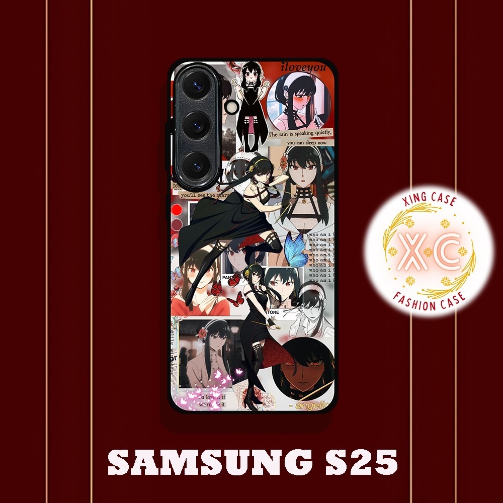 |AN30| XING CASE HP SAMSUNG S25 GLOSSY KILAU EFEK KACA | REQUEST CASE HP CUSTOM SOFTCASE HARDCASE | 