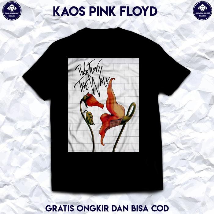(COD) Kaos Pink Floyd Original. T Shirt Musik Band Rock Pink Floyd Original. - S