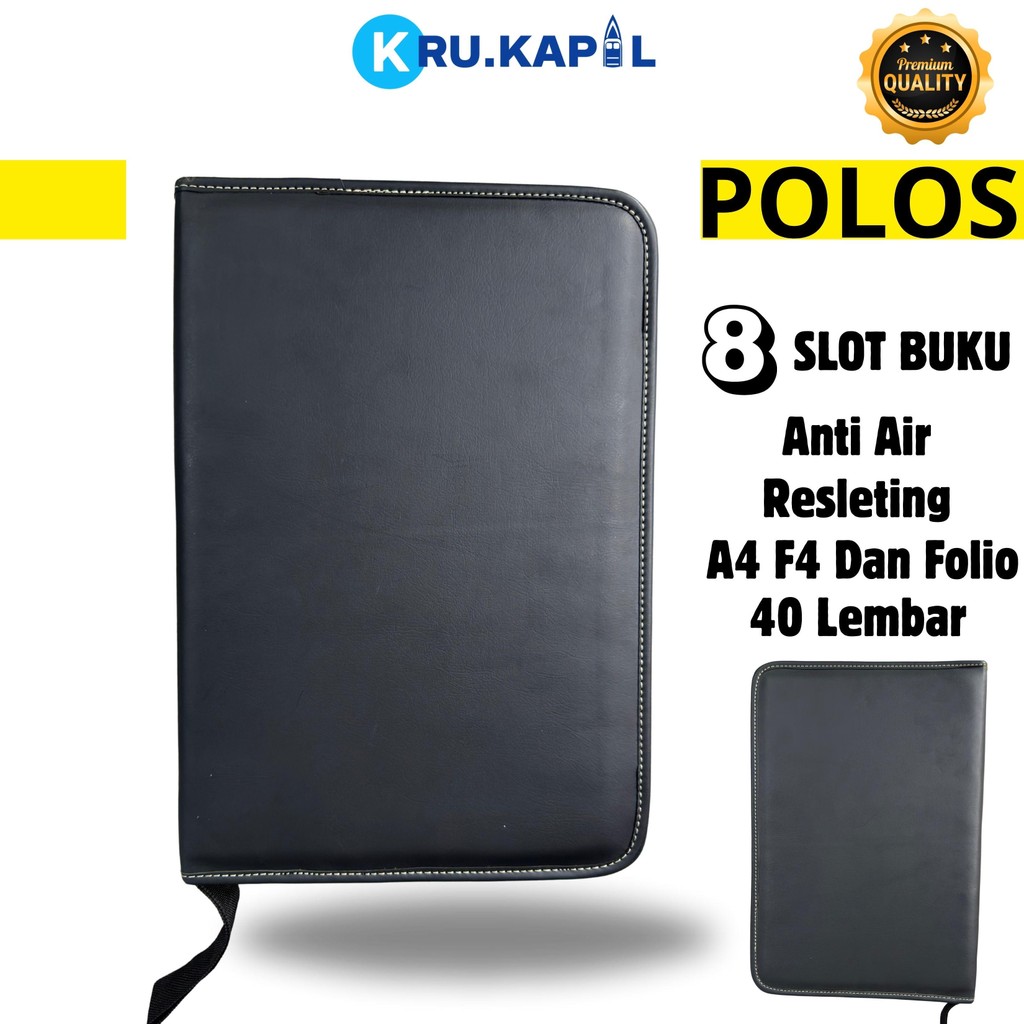 Map Dokumen Pelaut Resleting POLOS Tebal,PREMIUM, Dokumen Keeper Resleting