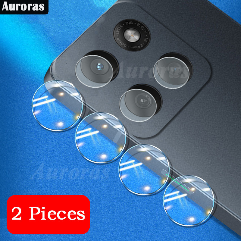 2 Pieces Protective Glass Camera Lens for Moto G86 G67 Power Tempered Glass Protector Lens Screen fo