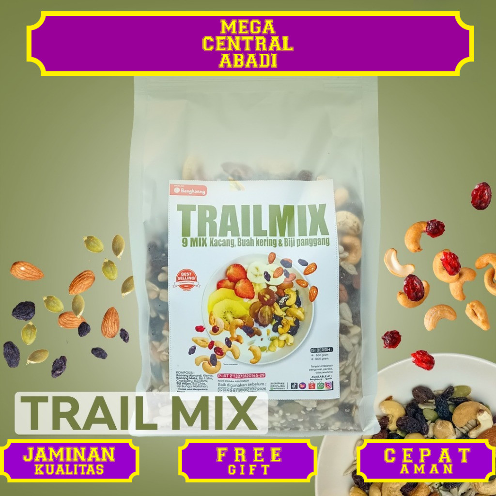 

SUPER TRAIL MIX 1Kg - Almond, Cranberry, Pumpkin Seed, Cashew, Raisin, Sunflower Seed