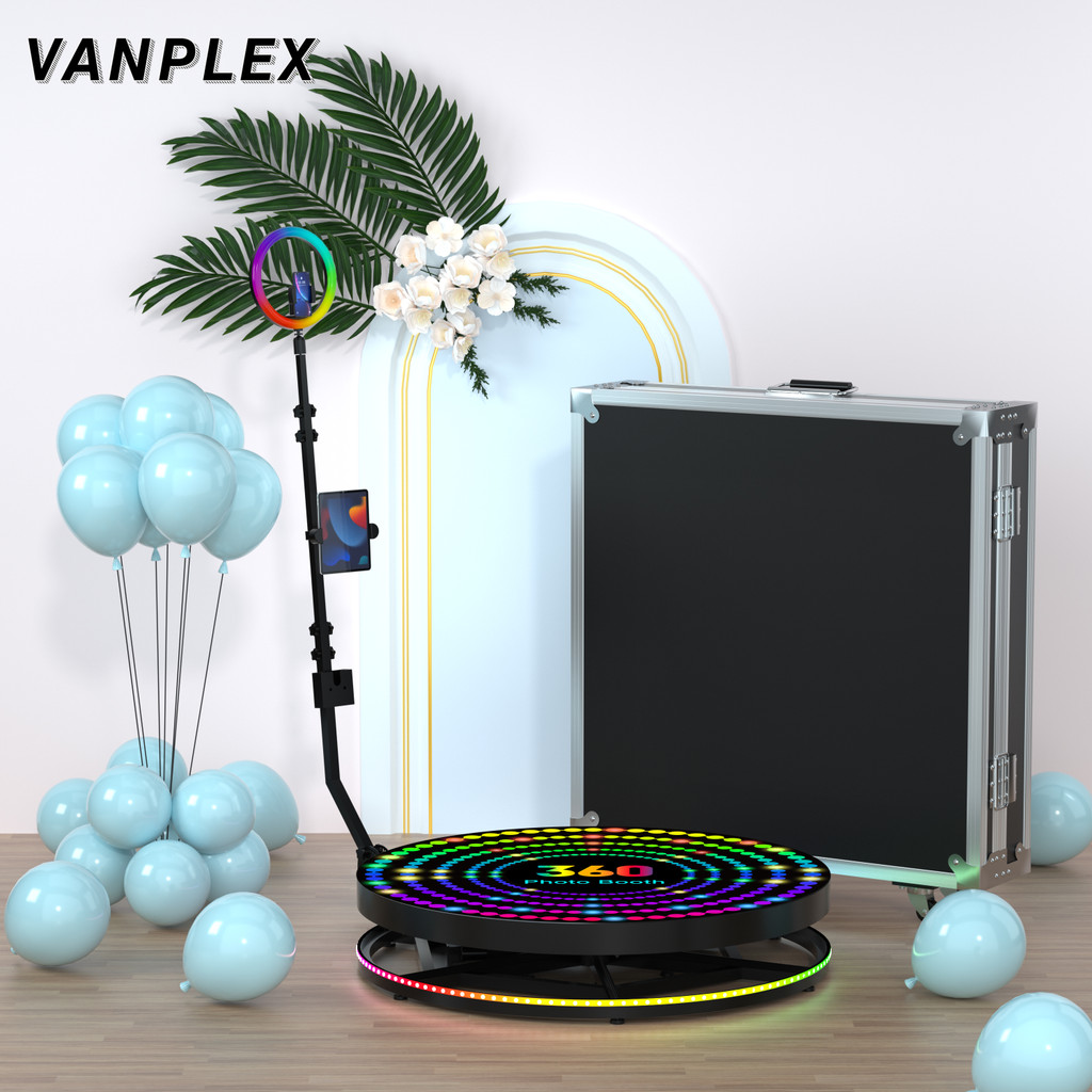 ZJW high-quality hot selling customized products 360 Photo Booth 115 cm Photobooth 360  Selfie Spinn