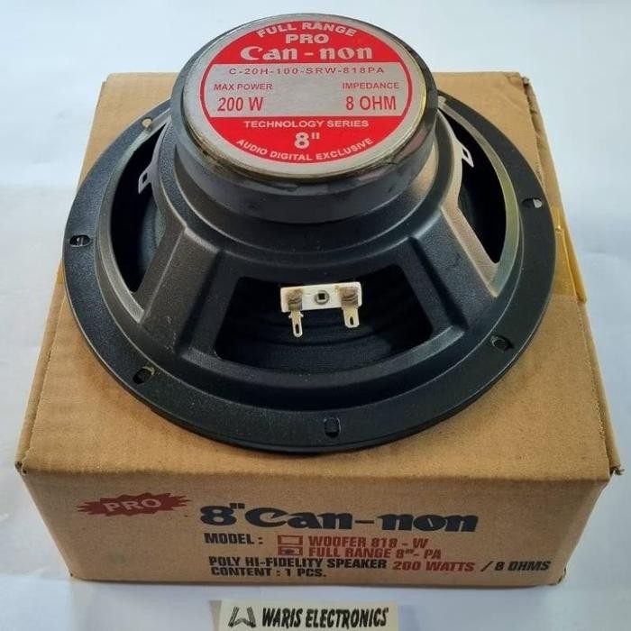 Speaker 8 inch Full Range Cannon Pro Berkualitas