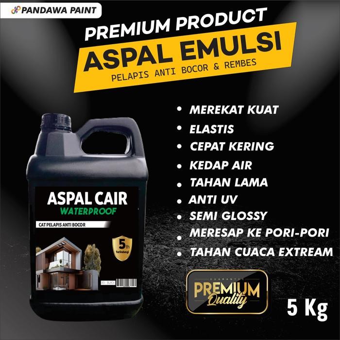 PROMO  Aspal Cair Anti  Bocor-Aspal Emulsion 5 kg-Cat pelapis anti bocor