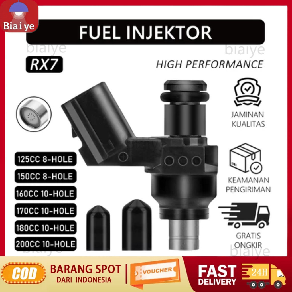 Injektor RX7 Racing Bore Up 125cc 150cc 160cc 170cc 180cc 200cc All Type Honda Series Vario Beat Pcx