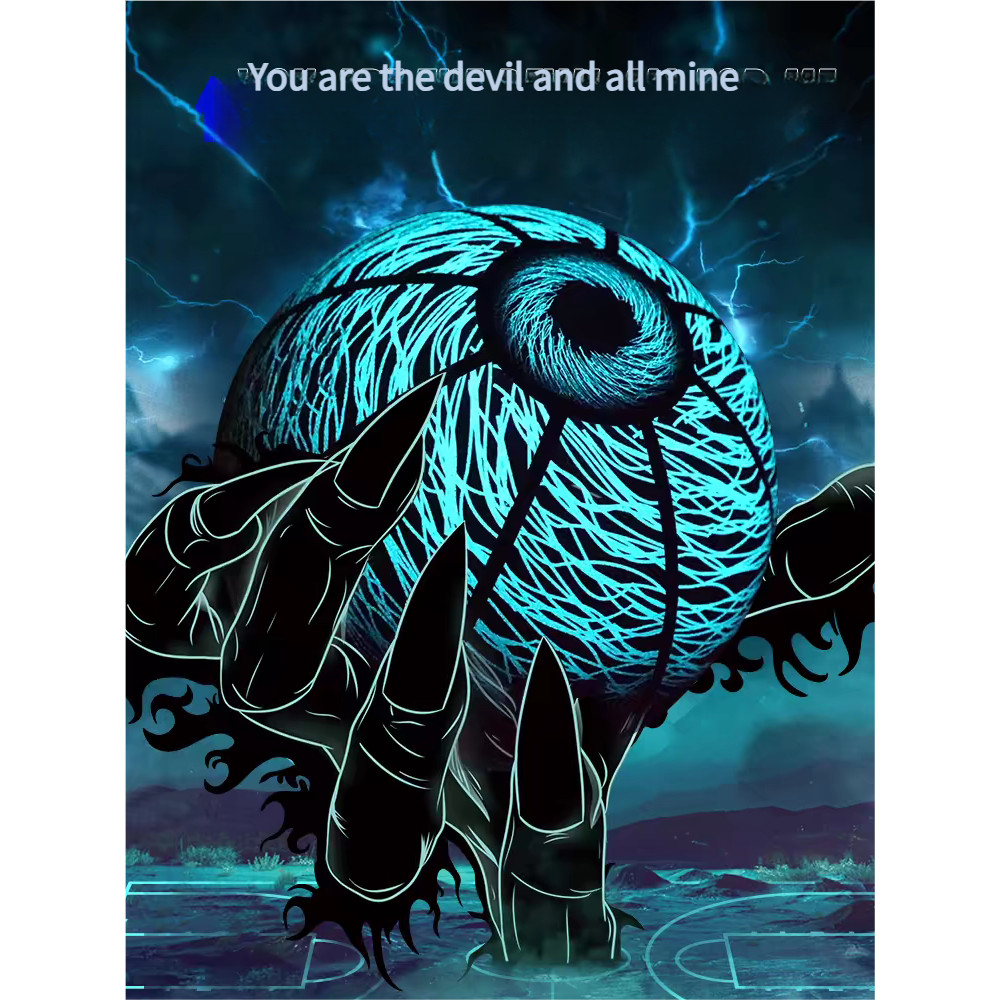 Crazy Devil's Eye Luminous Basketball Genuine Luminous Student Youth Special Customized Cool No. 7 B