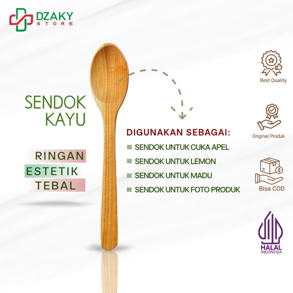 Sendok kayu madu | Sendok Kayu Cuka Apel | Sendok kayu estetik murah | Sendok kayu Lemon