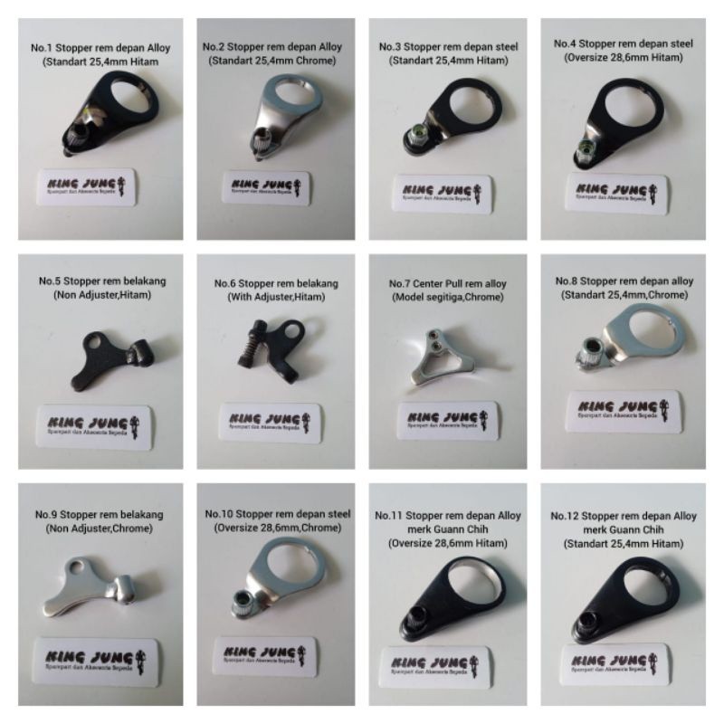 Stopper rem depan standart 25.4mm stoper rem depan oversize 28.6mm stoper rem belakang Centerpull re