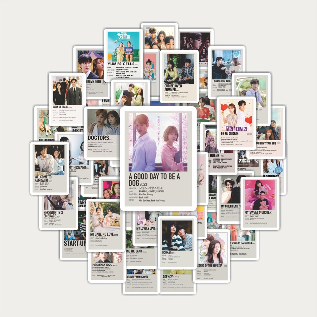 Sticker Pack Stiker Korean Drama Title | Sticker TUMBLR | Stiker LAPTOP KOPER HELM