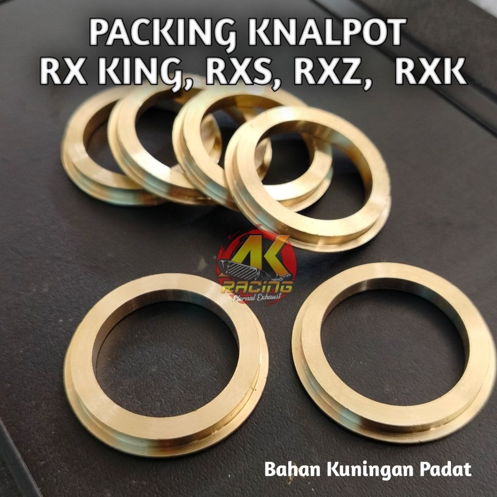 Paking Perpak Knalpot RX King RX Z RX Spesial Yt115 Bahan Full Kuningan Padat Packing Knalpot RX kin