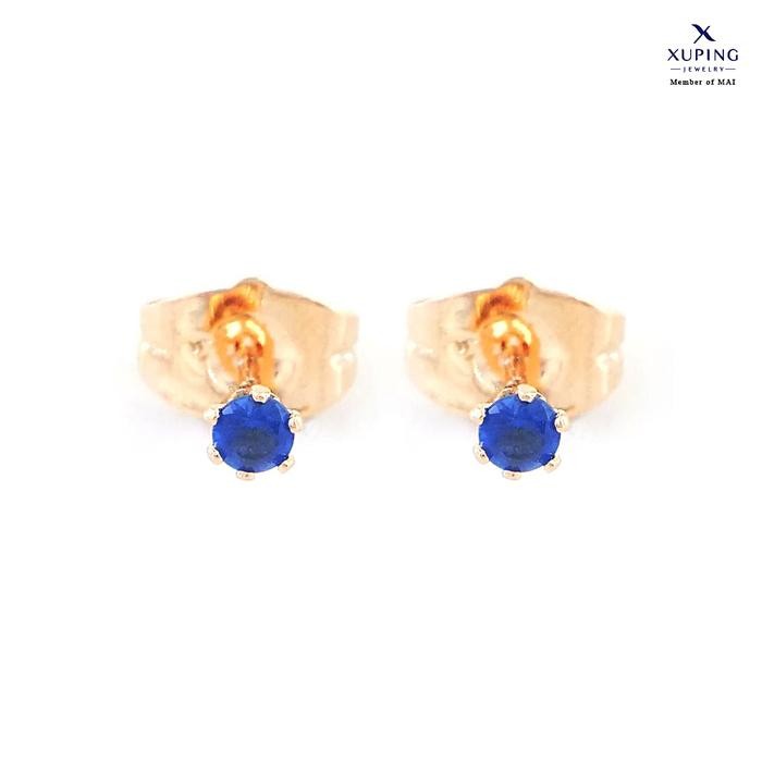 Xuping Anting Tusuk Cengkeh Emas GG6 3mm - Hijau