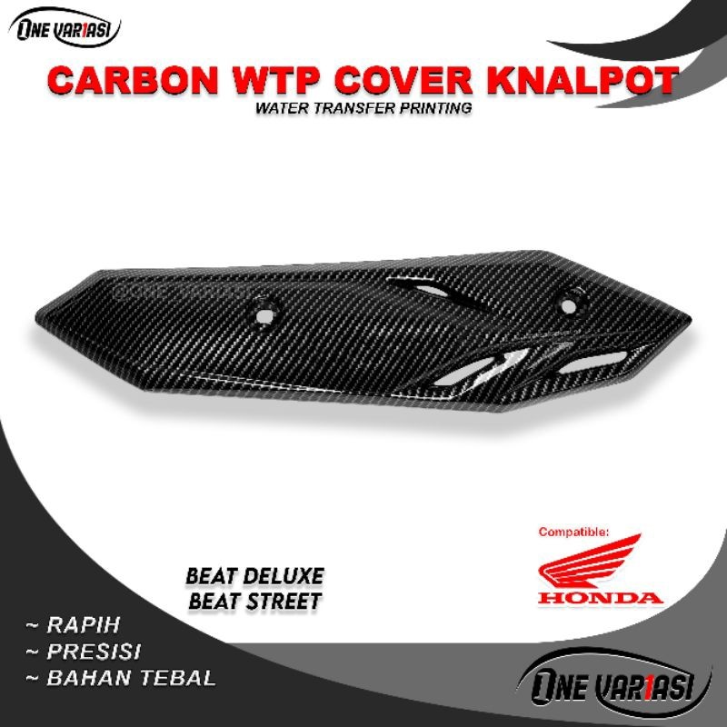 TAMENG COVER TUTUP KNALPOT BEAT 2020 NEW STREET DELUXE CARBON VARIASI.CO