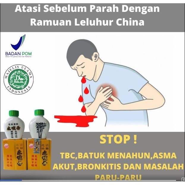Terlaris Obat Pereda Batuk Sesak Kronis Dan Batuk Asma Paling Ampuh Herbal cina Original Ramuan Lelu