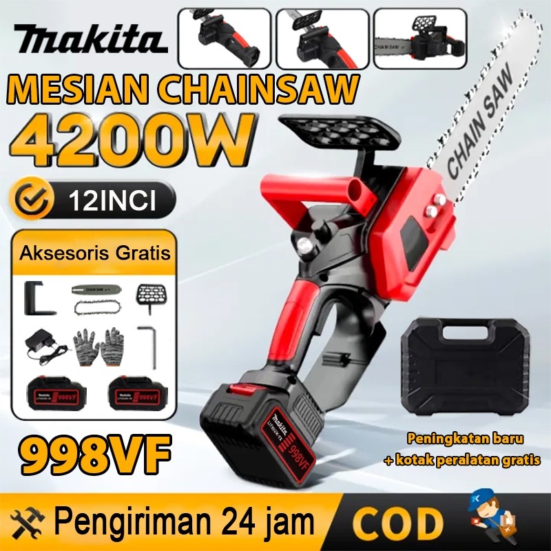 Gergaji Listrik MAKITA 4/6/8/10/12 Inci Gergaji Mesin 12 Inci 998VF Gergaji Mesin Mini Cordless Lith