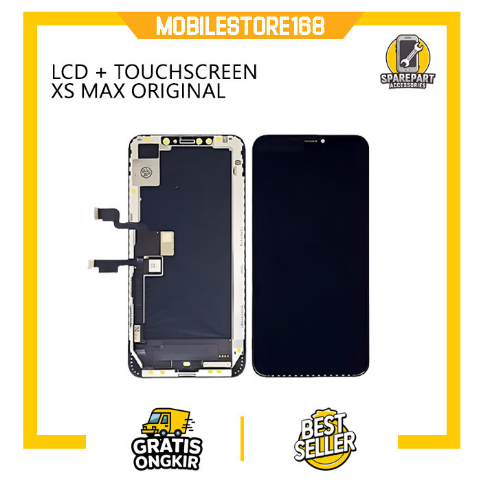 LCD+TOUCHSCREEN XS MAX ORIGINAL CABUTAN / COPOTAN