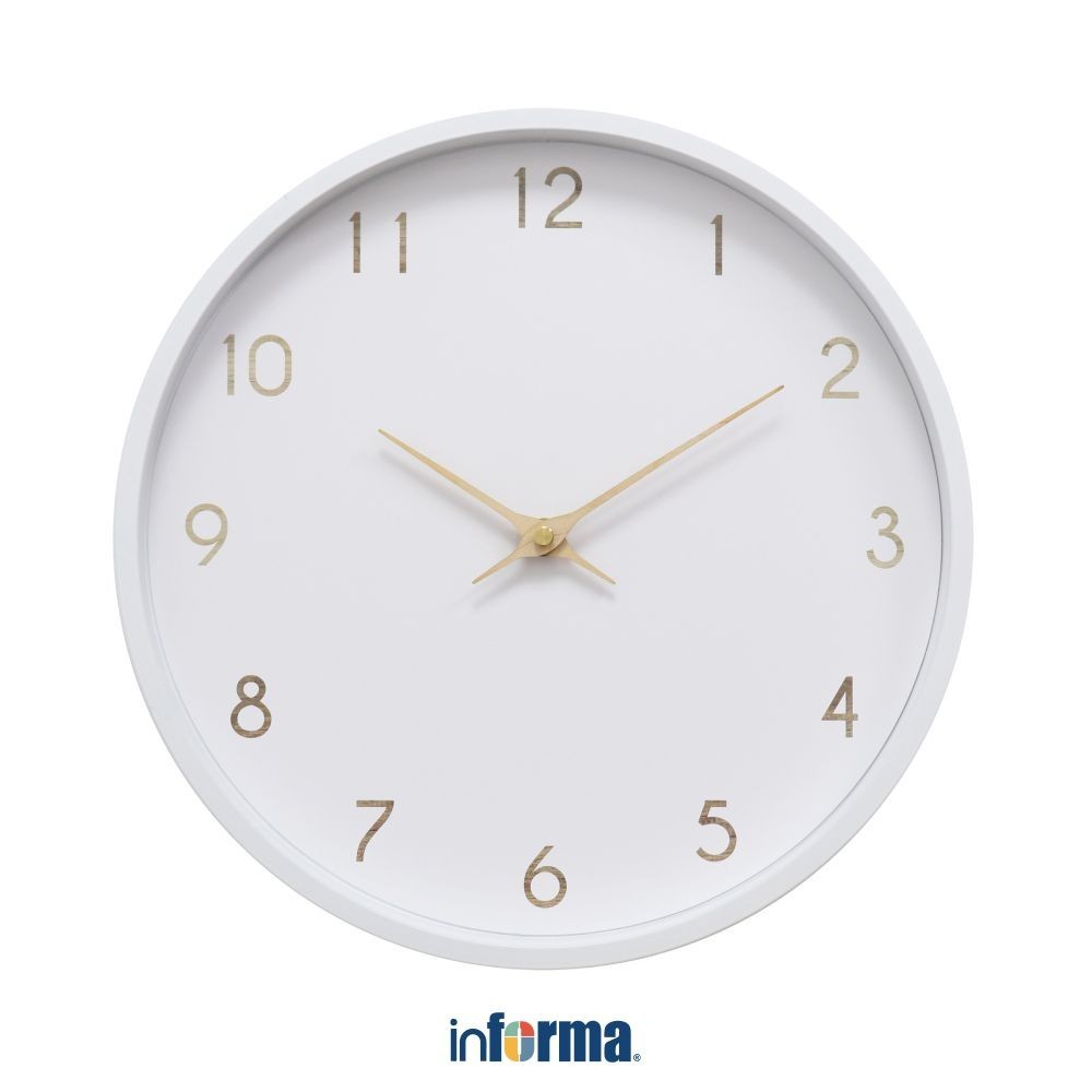Informa 30 cm Jam Dinding Mc6011 Wall Clock Jam Tembok Aesthetic Dekorasi Rumah Hiasan Dinding