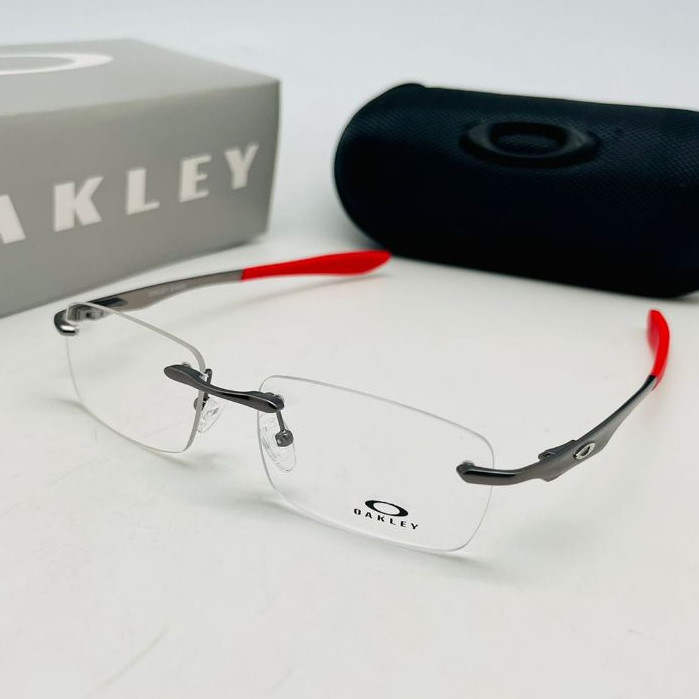 Frame Kacamata Pria/Wanita Frame Less Kacamata Baca +/- Photocromic Blueray Bluecromic Oakley Bor Ev