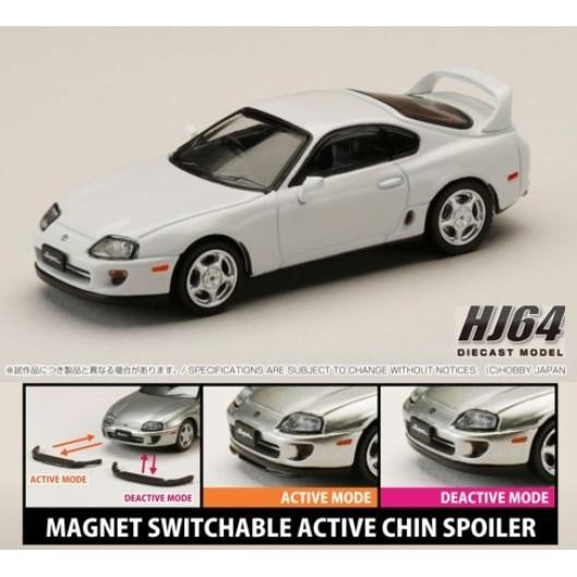 1/64 HOBBY JAPAN DIECAST TOYOTA SUPRA RZ JZA80 WHITE