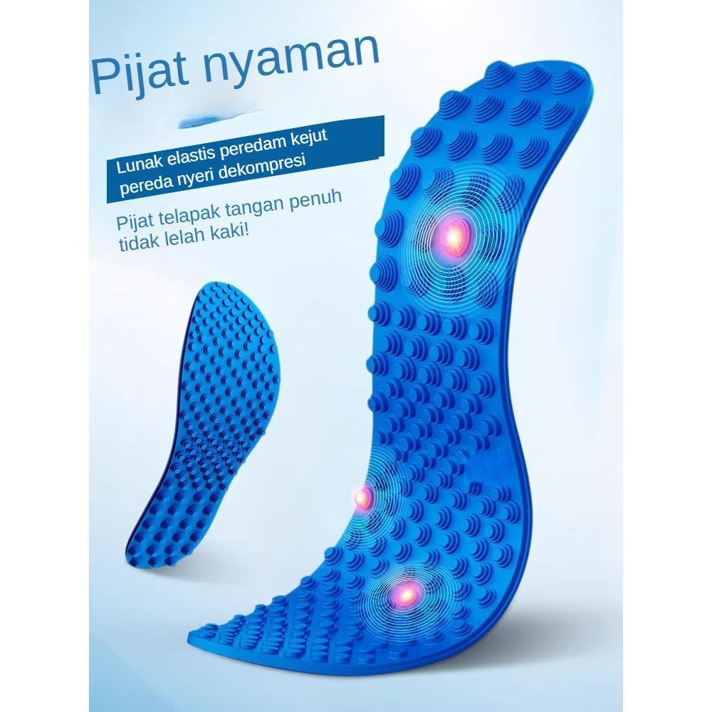 【COD】Sol Kaki Pijat Titik Akupresur 5D untuk Pria dan Wanita - Lembut, Elastis, Redam Guncangan, Ber