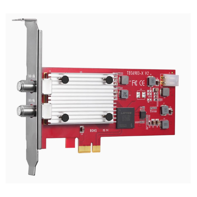 For TBS6903-X Receiving card DVB-S2X Tuner Stid135 IPTV TV card Computer data NIC