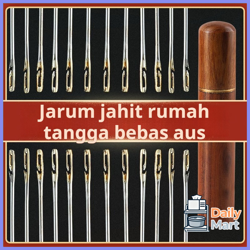Jarum jahit rumah tangga mata besar, jarum jahit selimut, jarum panjang khusus, jarum tebal, jarum h