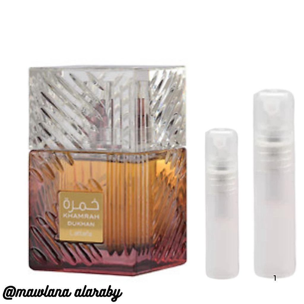 Decant Tester Parfum Khamrah Dukhan By Lattafa 5ml 10ml