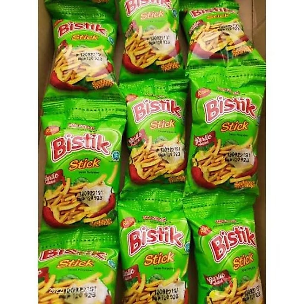 Snack bistik jajanan jadul enak renyah asin gurih stick bawang CIKI enak