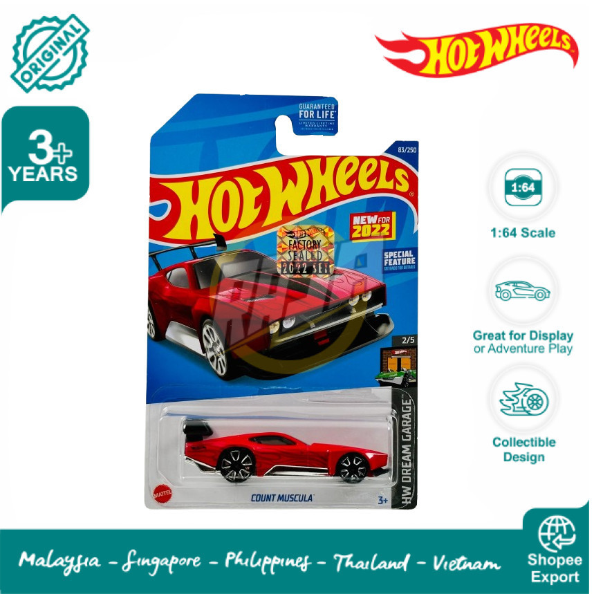 Hot Wheels Reguler Count Muscula Red Factory Sealed 2022